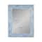 Head West Frameless Reeded Aqua/Blue2 Tiled Printed Wall Mirror - 23" x 30"